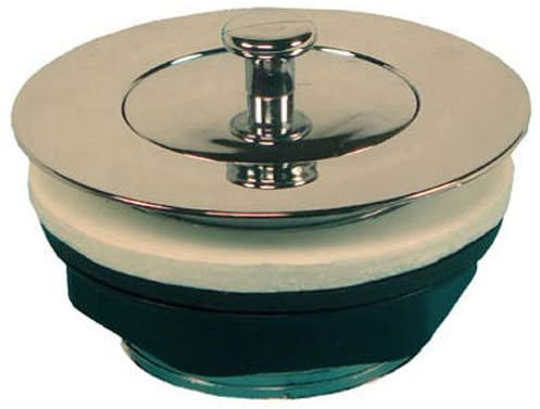 Mobile Home/RV Plastic 1/2" Chrome Tub Drain with Push/Pull Seal