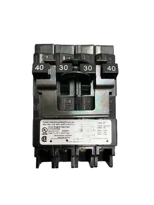 Siemens 40/30/30/40 Quad Breaker Q24030CT2