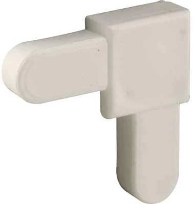 Mobile Home Parts Direct White Screen Frame Corners – 1/4" x 5/8", Square Cut, Plastic, 20 Pack
