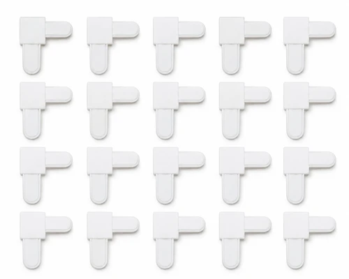 Mobile Home Parts Direct White Screen Frame Corners – 1/4" x 5/8", Square Cut, Plastic, 20 Pack