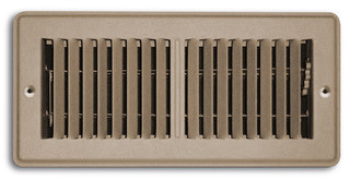 TRUEaire Mobile Home Floor Register 4 x 10 Brown (4 Pack)