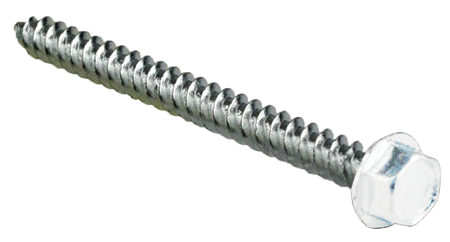 EVCO Mobile Home 1" White Hex Head Screw (50 Pack)
