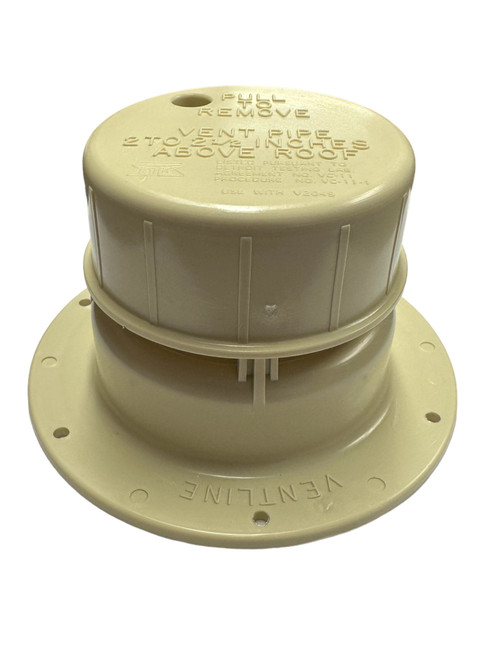 Ventline V2049-03 1-1/2" Plastic Plumbing Vent, Colonial White