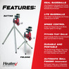 Heater Jr. Real Baseball Pitching Machine with 12-Ball Auto Feeder