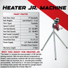 Heater Jr. Real Baseball Pitching Machine with 12-Ball Auto Feeder
