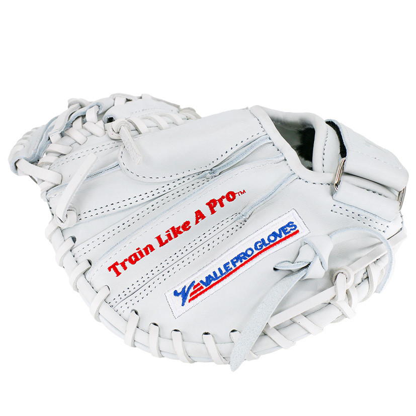 Valle トレーニングキャッチャーミット E-T25 白 野球グローブ Valle Eagle T25 Catchers Training Mitt | Free Shipping
