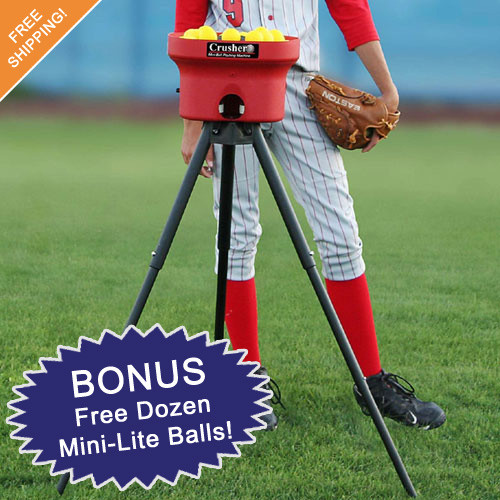 Heater Crusher Curve Mini LiteBall Portable Pitching Machine