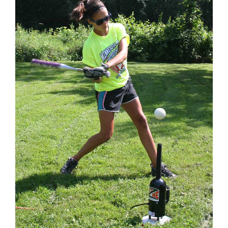 Hit Zone Deluxe Air Powered Batting Tee – Variable Speed Tee