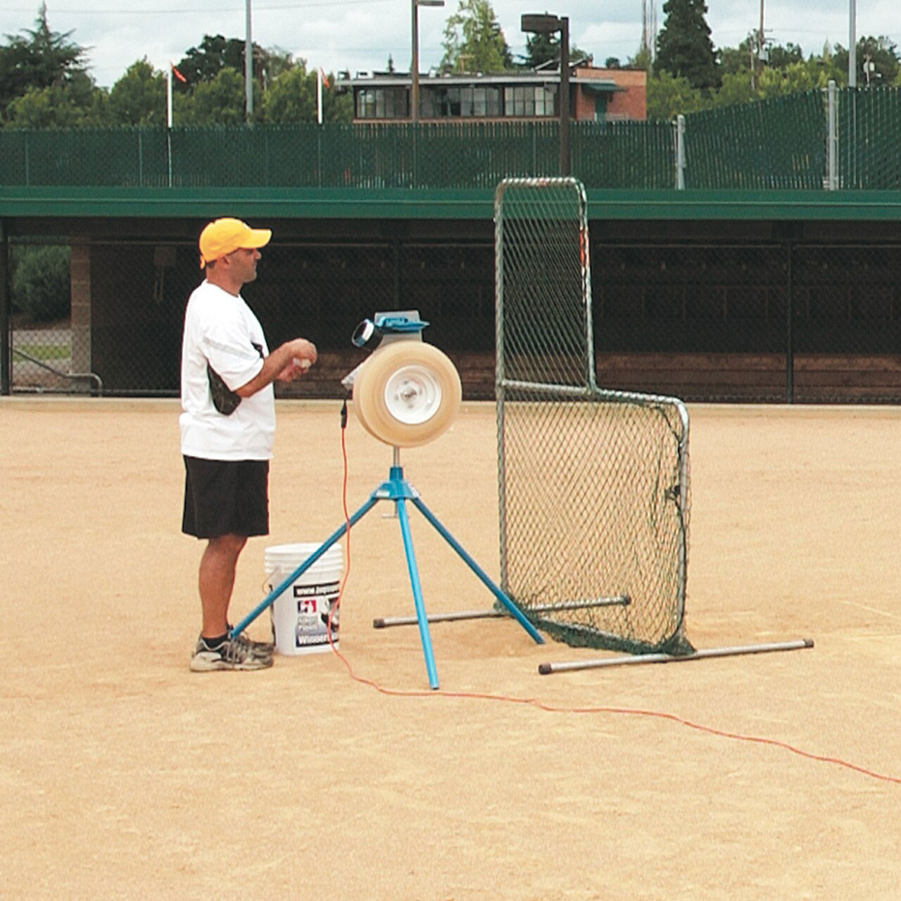 pitching machine screen
