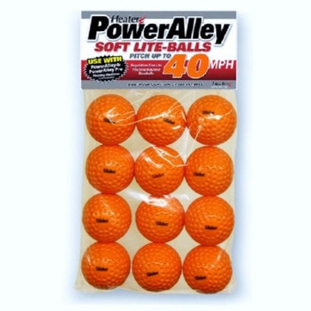 PowerAlley 40 MPH Orange Lite Baseballs