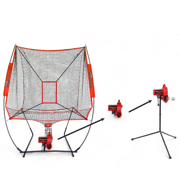 Double Play Pitch Back & Pitching Machine