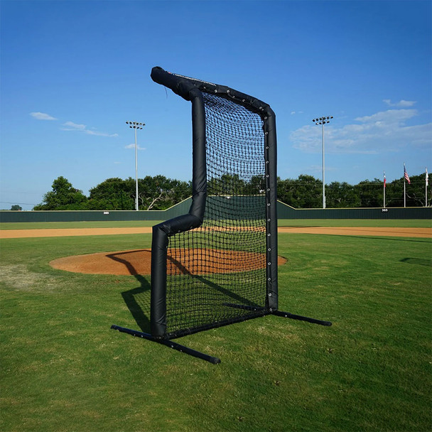 L screen on baseball field