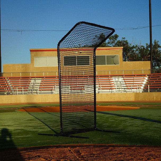 screen on a baseball field