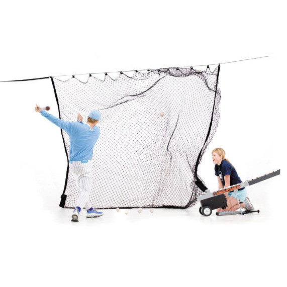Zip Net Baseball Hitting Net for Indoor Use