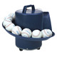 JUGS Soft Toss Machine loaded with Pearl baseballs