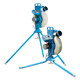 Two JUGS MVP Combo Pitching Machines on tripods