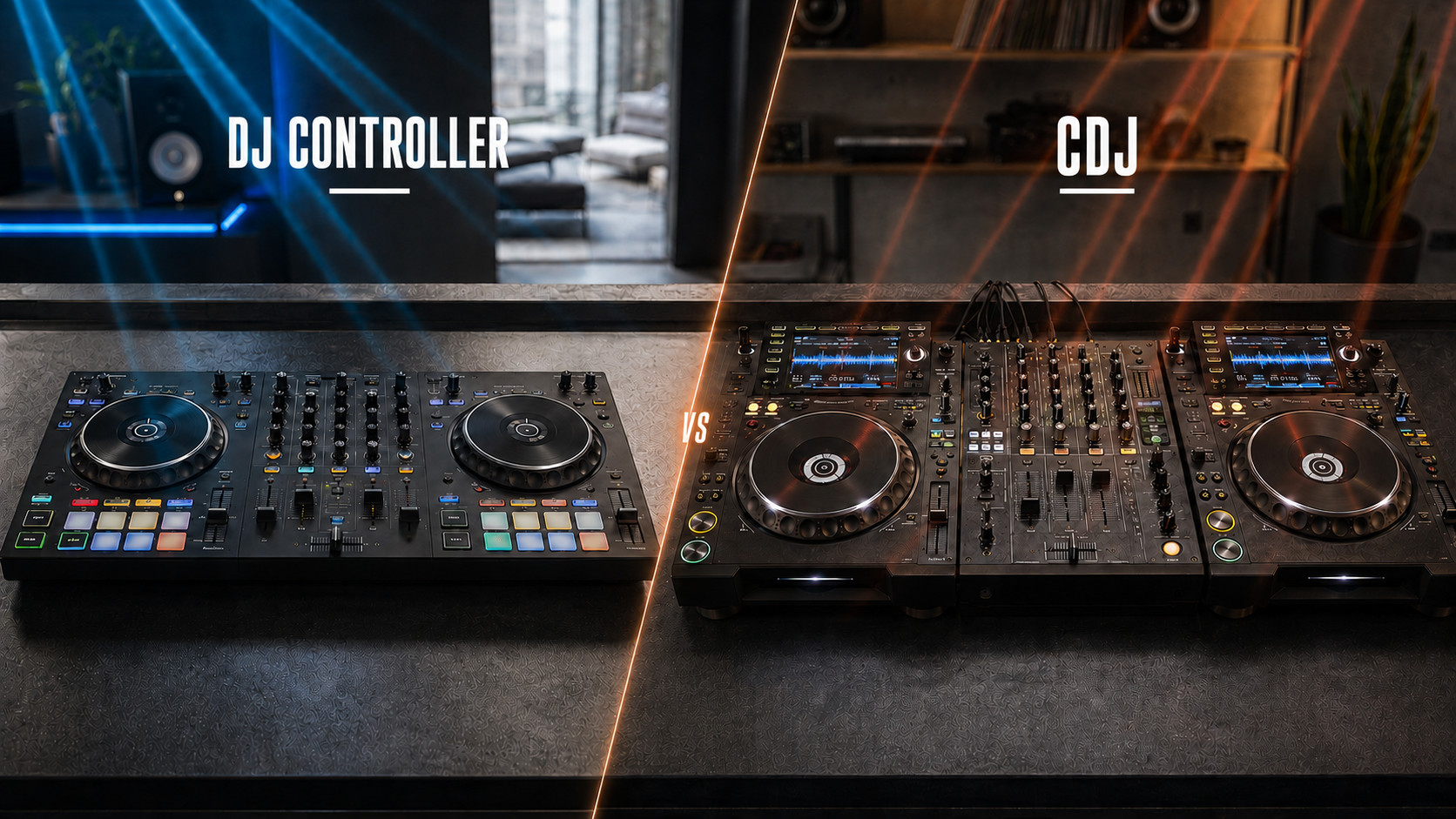 DJ Controller vs CDJ setup comparison