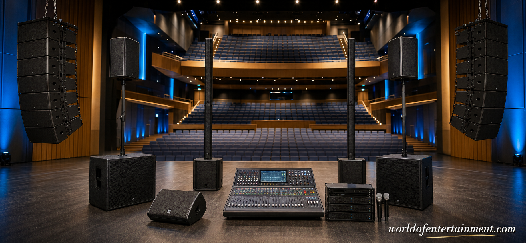 PA system and live sound equipment