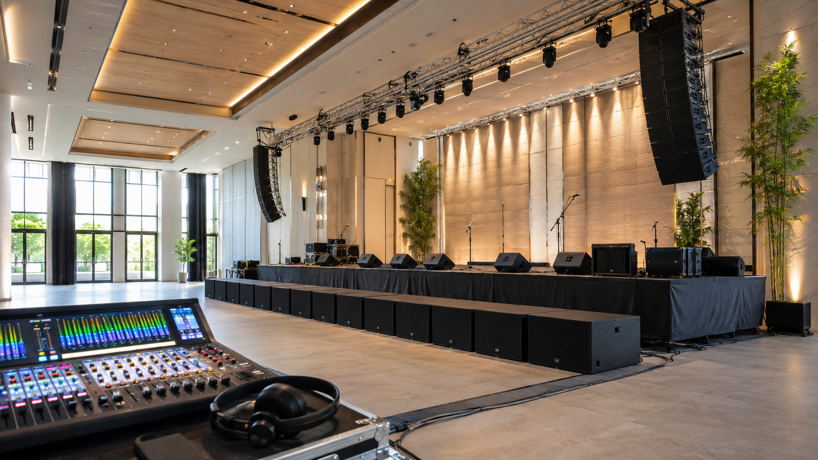 Professional audio setup