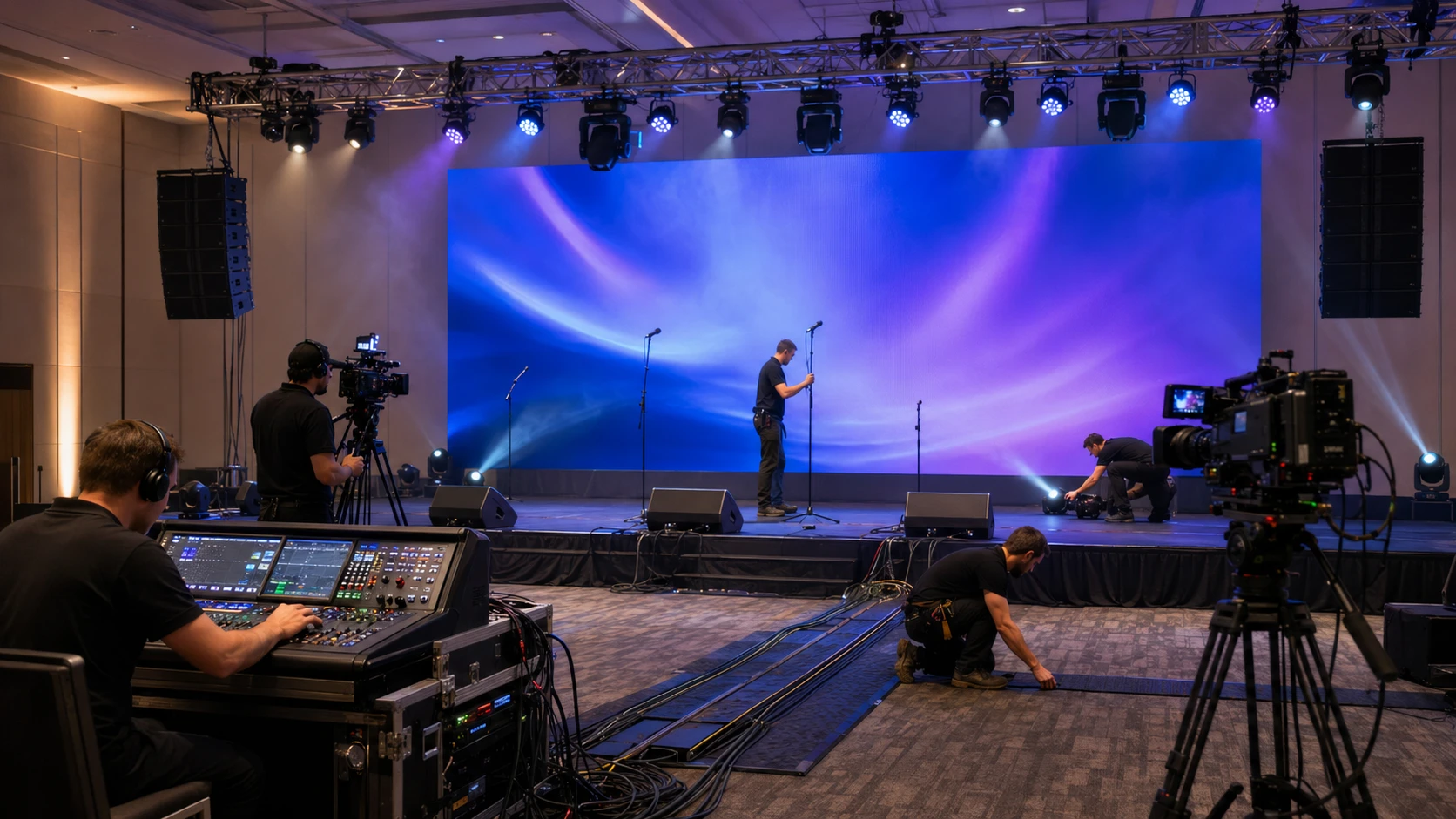 Live event planning equipment