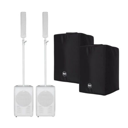RCF Evox J8 Column Array System Package with Covers (White)