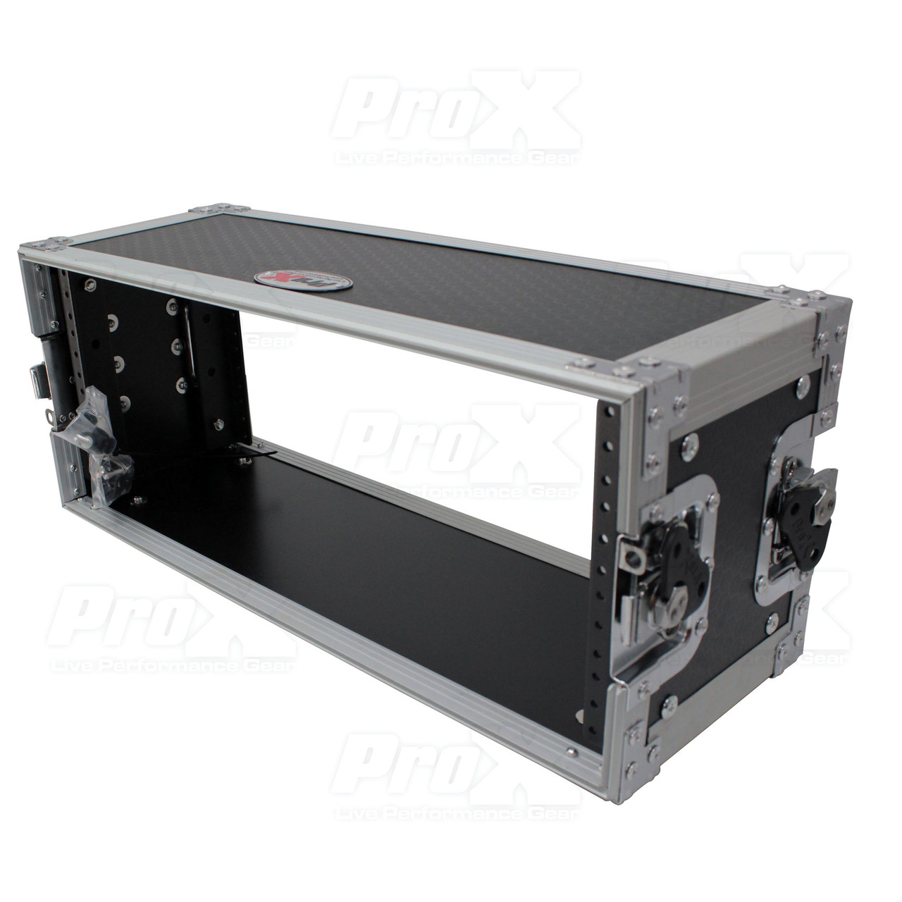 4U Deluxe Effects Rack  7" Deep Rail to Rail W/Handle thumbnail 1