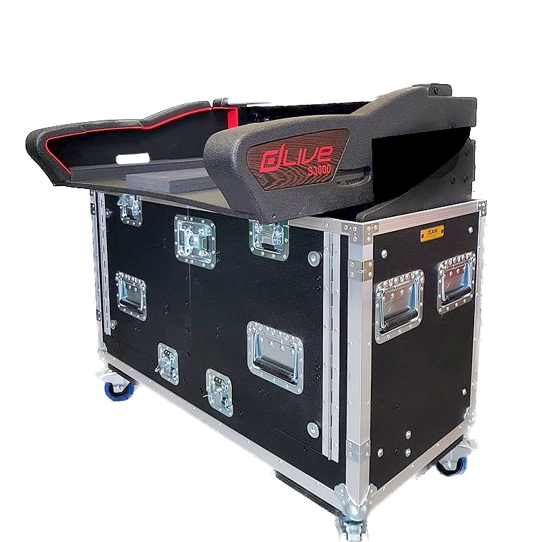 Allen and Heath DLive S3000 Flip-Ready Hydraulic Console Easy Retracting Lifting 2U Rack Space Detachable Case by ZCASE thumbnail 1