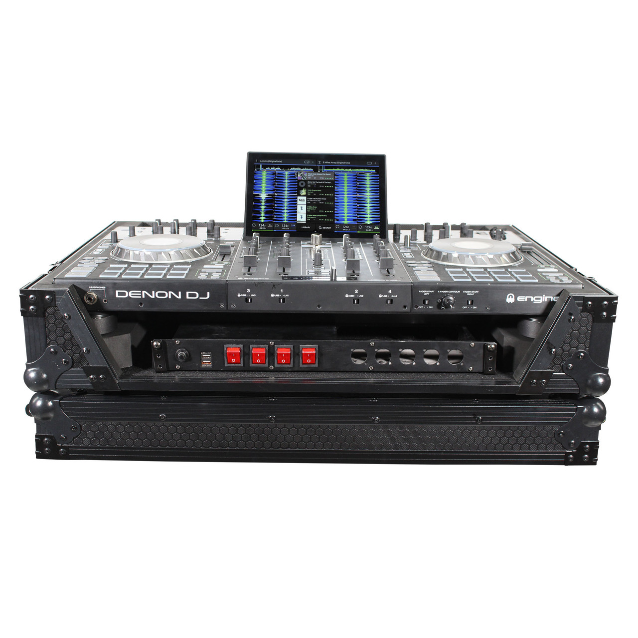 ATA Flight Case For Pioneer PRIME 4 MK2 DJ Controller with 1U Rack Space and Wheels thumbnail 1