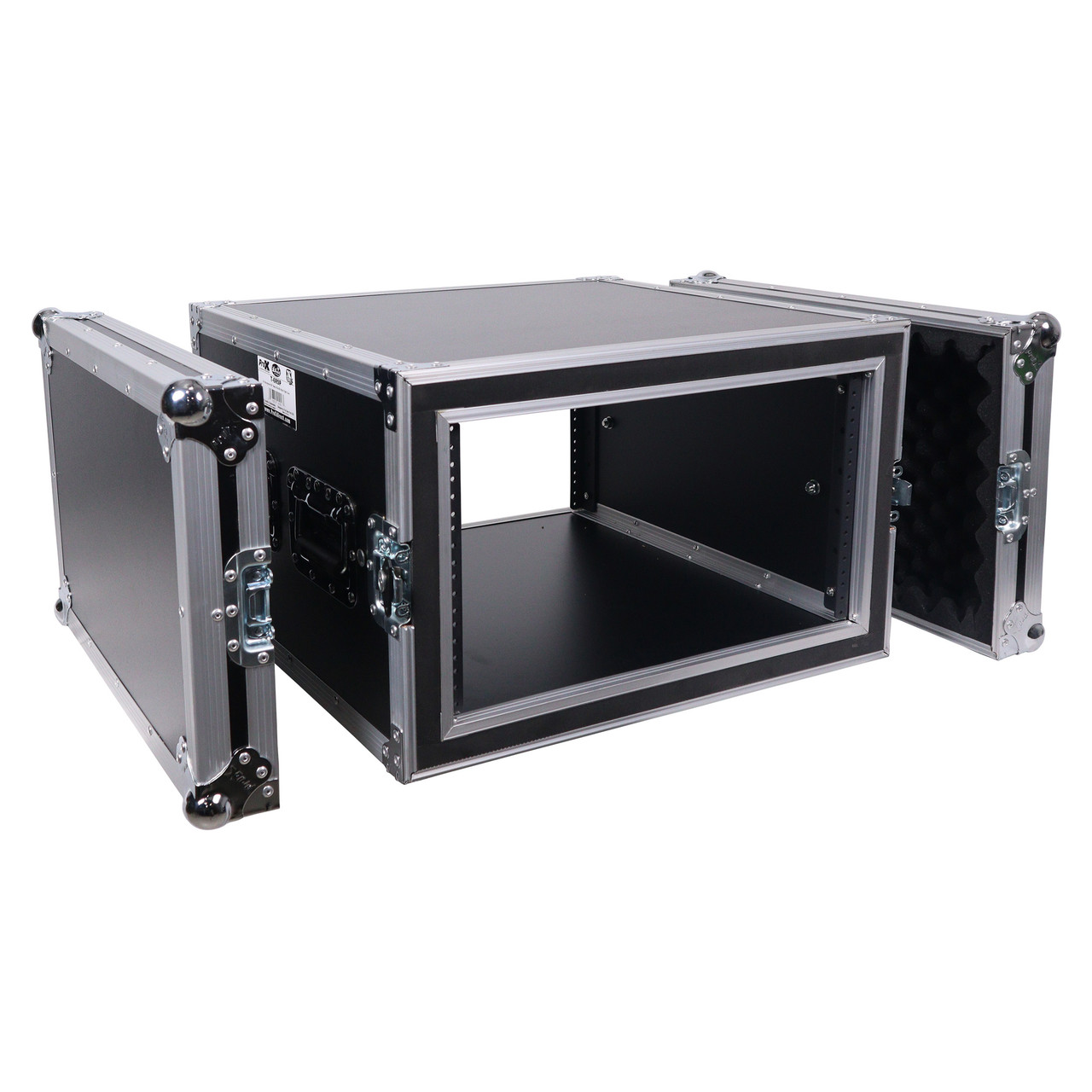 ATA Style 6U Rack Space Shockproof Amp Rack Mount Case 20 in. Depth with recessed handles thumbnail 1