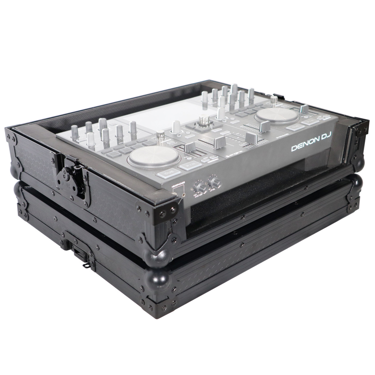 ATA Style Flight Travel Case for Denon DJ Prime Go Digital Controller - Black On Black thumbnail 1