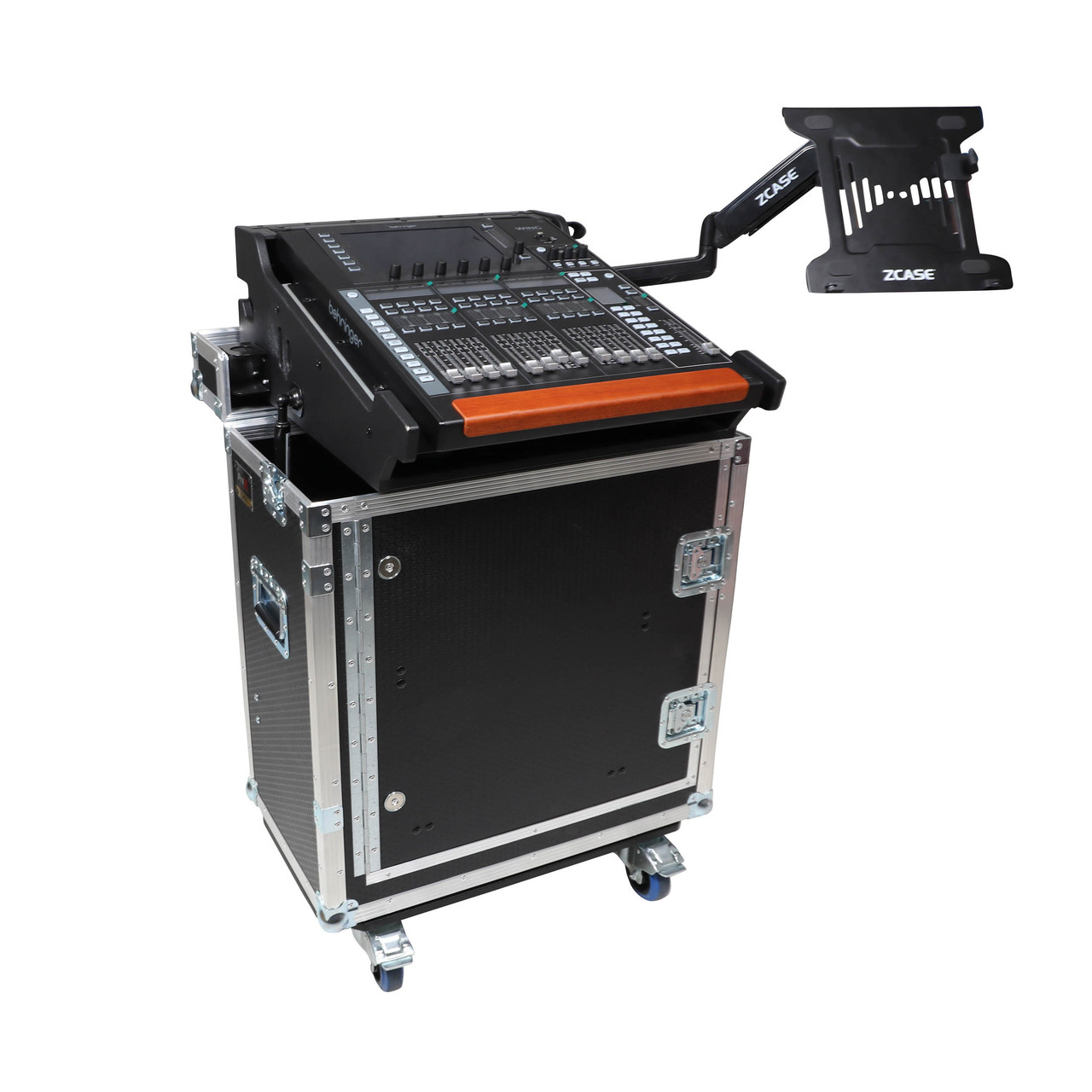 Behringer Wing Compact Flip-Ready Hydraulic Console Easy Retracting Lifting Flight Case with wheels thumbnail 1
