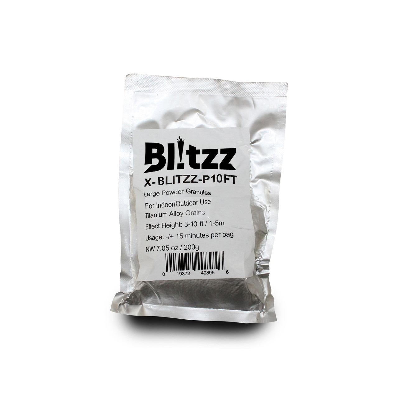 Blitzz Large Powder Cold Spark Effect Granules for Indoor or Outdoor Use Titanium Alloy Grains Effect Height: 3-10ft 1-3m thumbnail 1