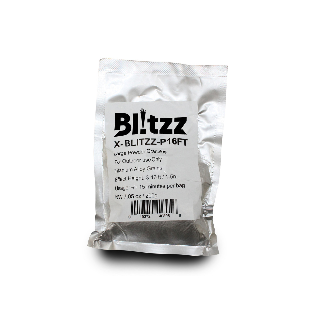 Blitzz Large Powder Cold Spark Effect Granules For Outdoor use Only Titanium Alloy Grains Effect Height: 3-16ft 1-5m thumbnail 1