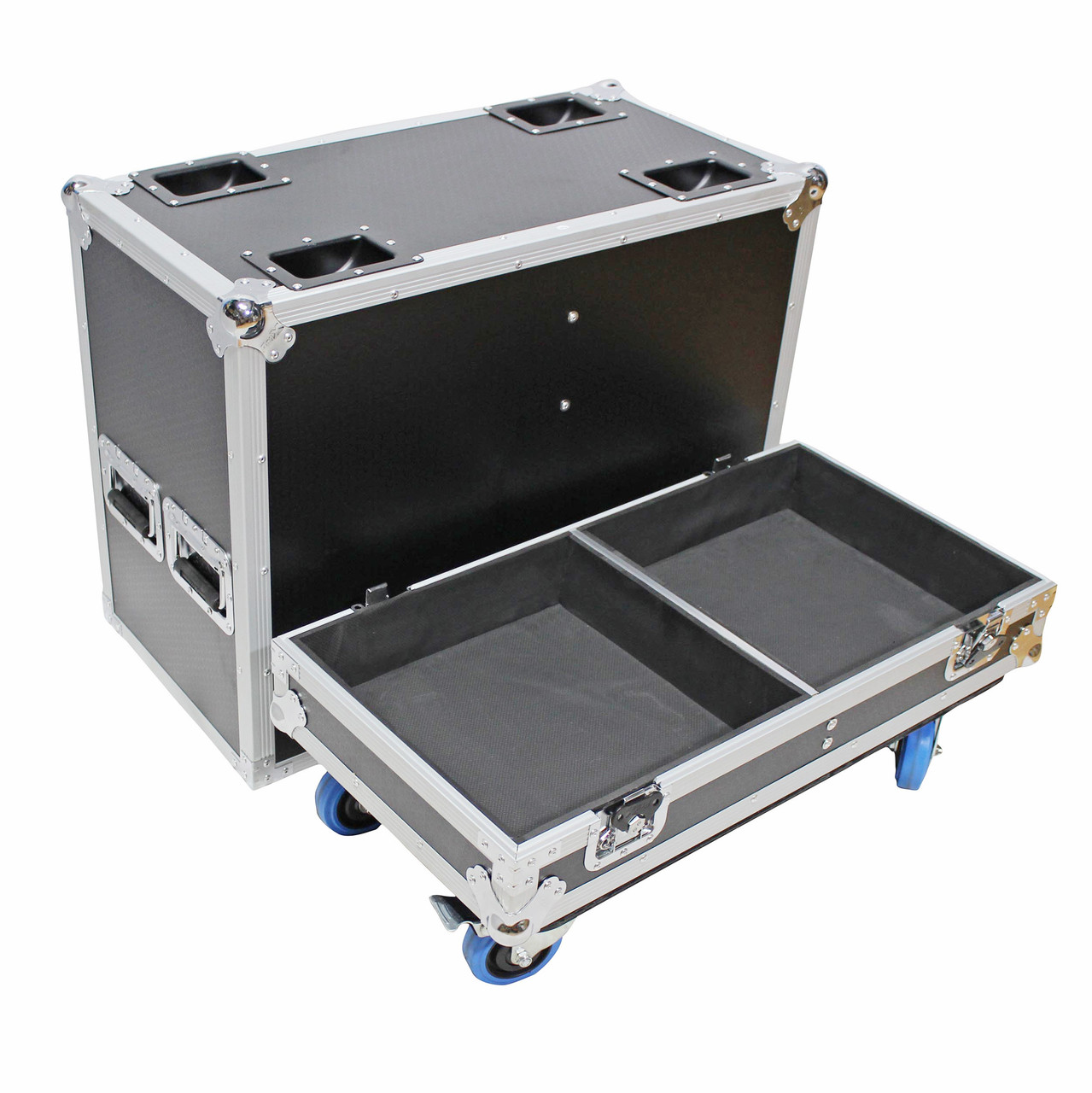 Dual ATA Style Speaker Flight Case for QSC KW122 Speakers Holds 2 thumbnail 1