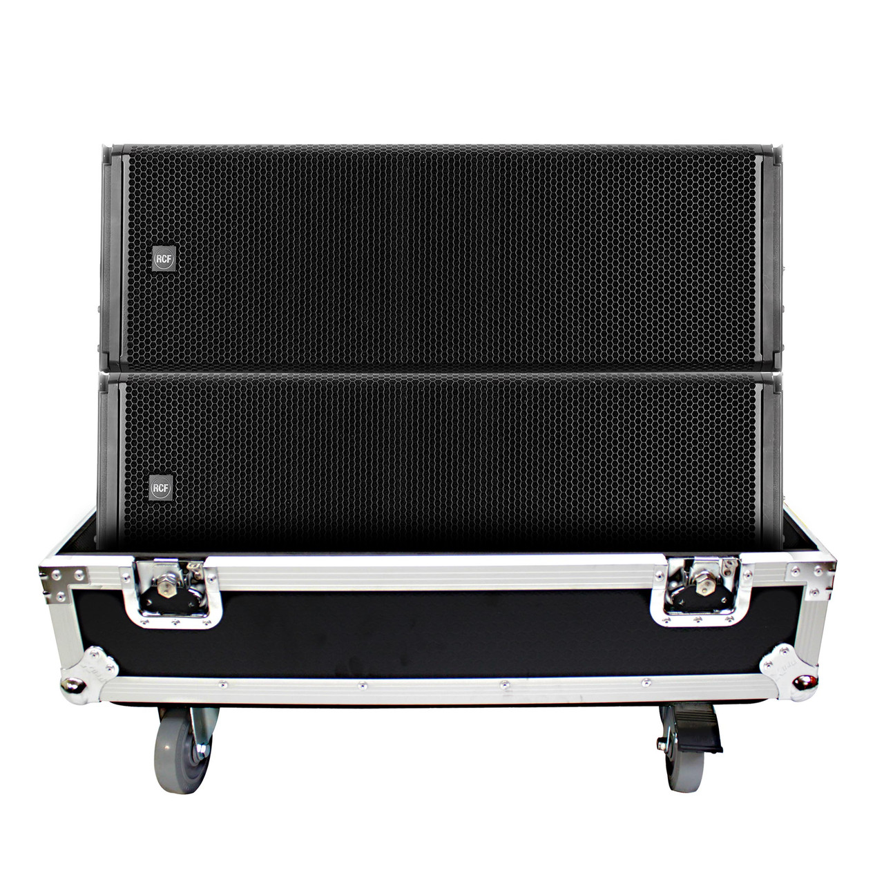 Fits RCF HDL 30-A Line Array Speaker Flight Case W/Wheels (Holds 2 Speakers) thumbnail 1