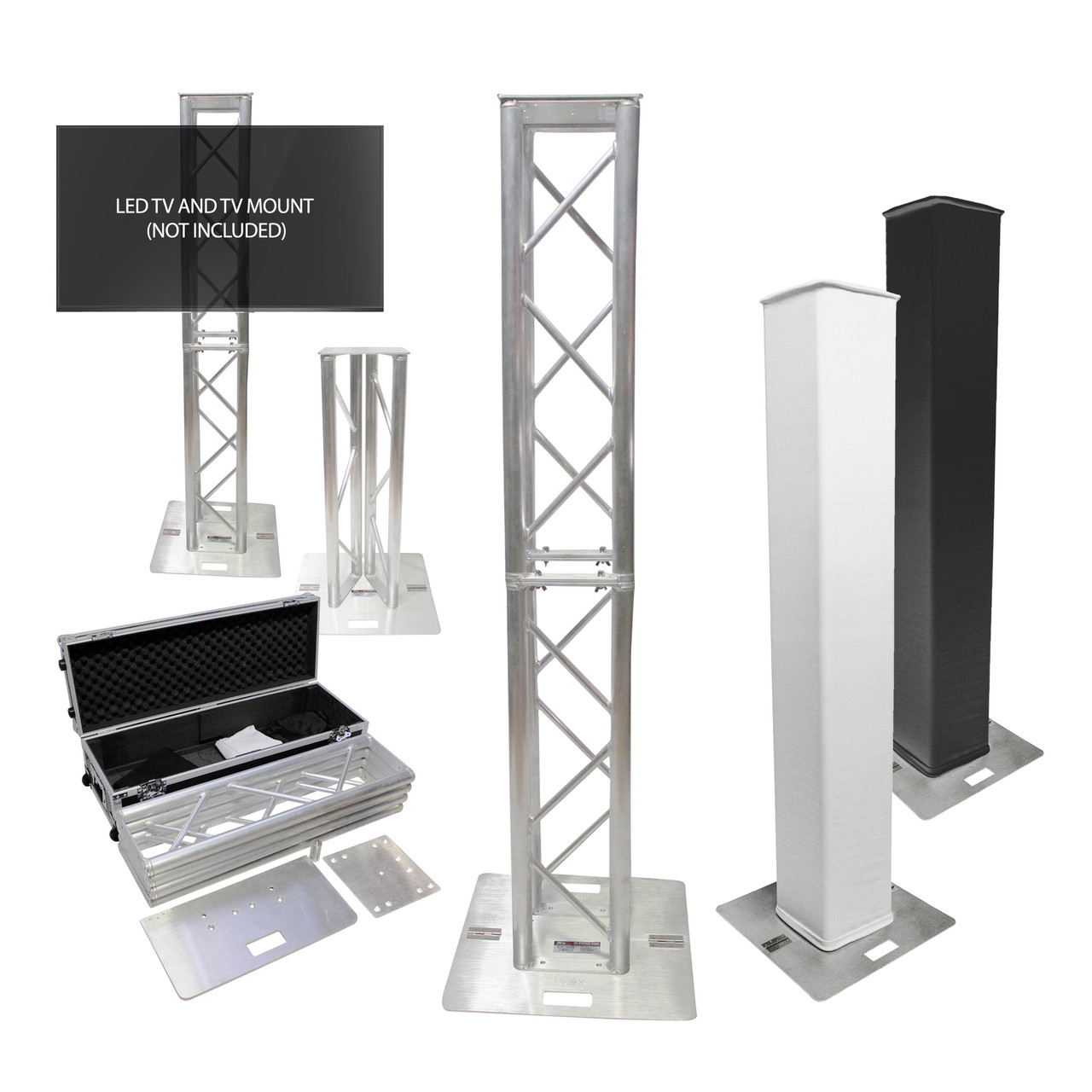 Flex Tower Totem Package - Adjustable 6.56ft or 3.28ft With Road Case thumbnail 1