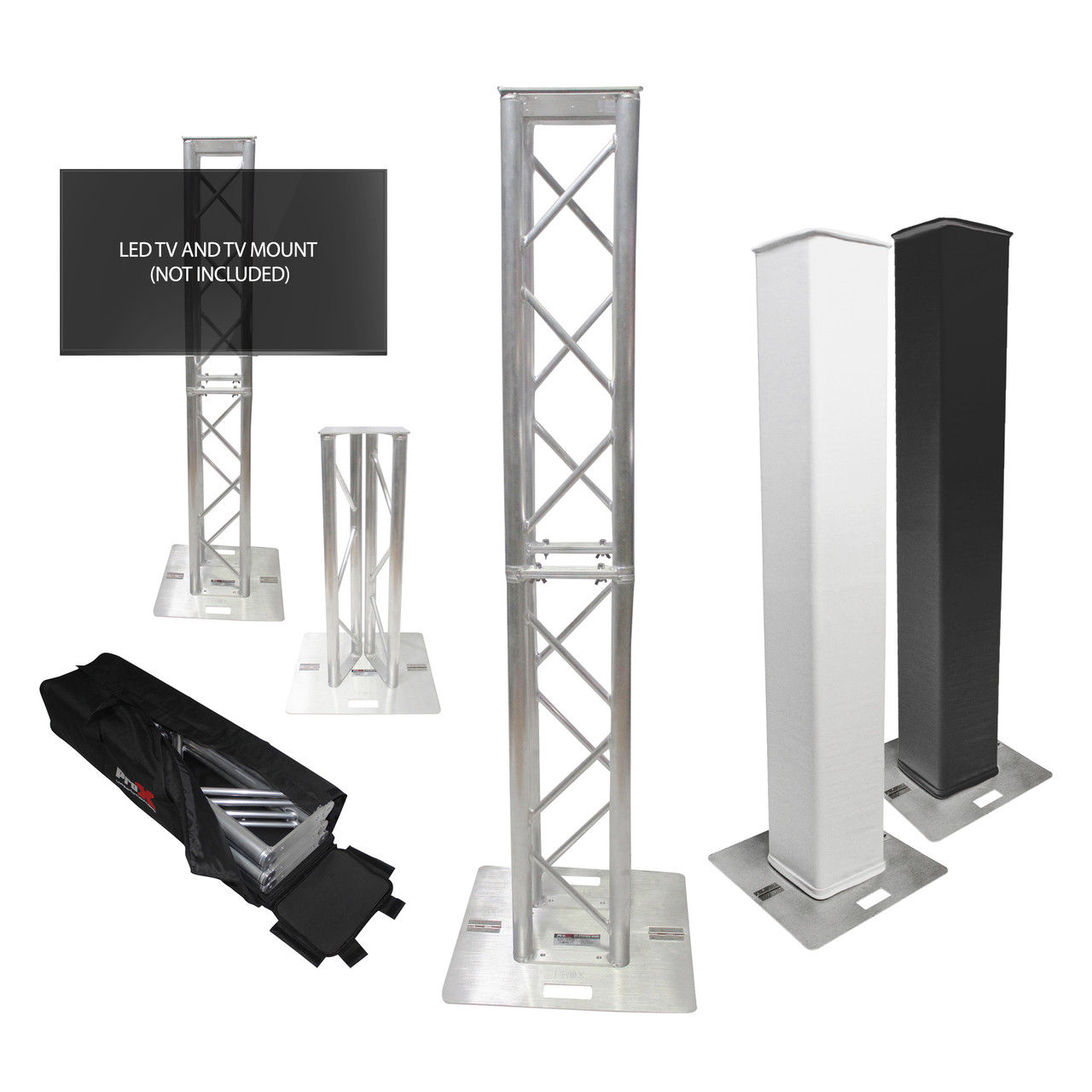 Flex Tower Totem Package - Adjustable 6.56ft or 3.28ft With Soft Carrying Bag thumbnail 1