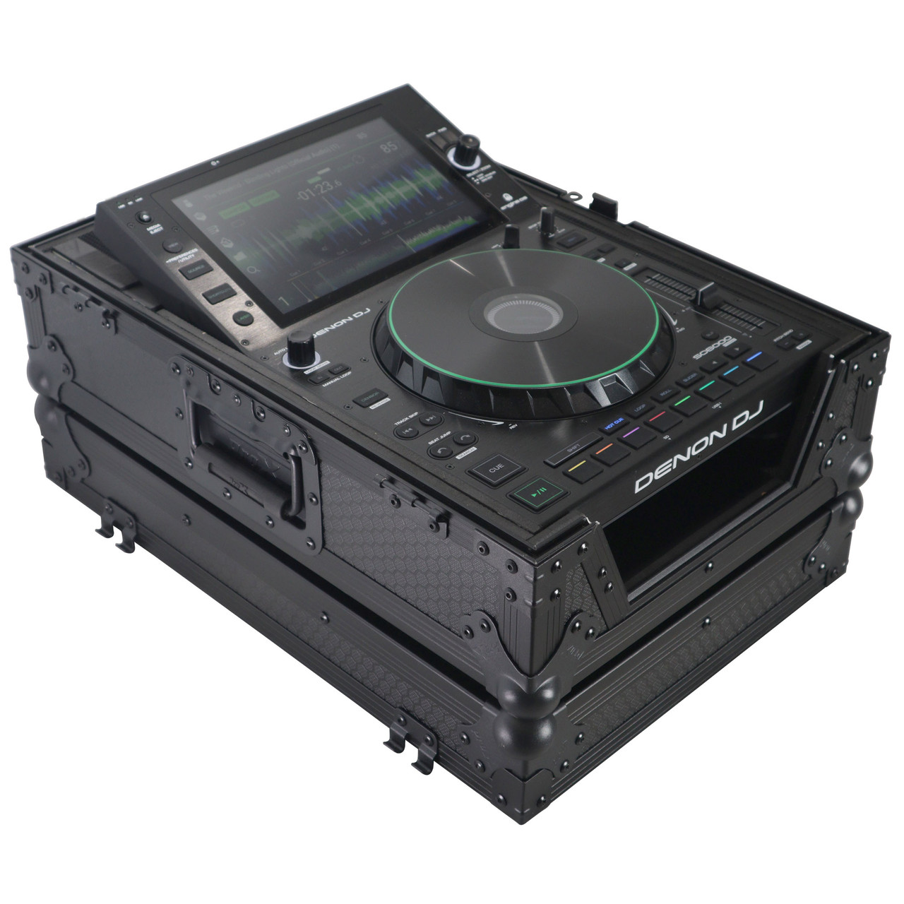Flight Case for Pioneer CDJ-3000 DJS-1000 Denon SC6000 PRIME Large Format CD-Media Player Black on Black thumbnail 1