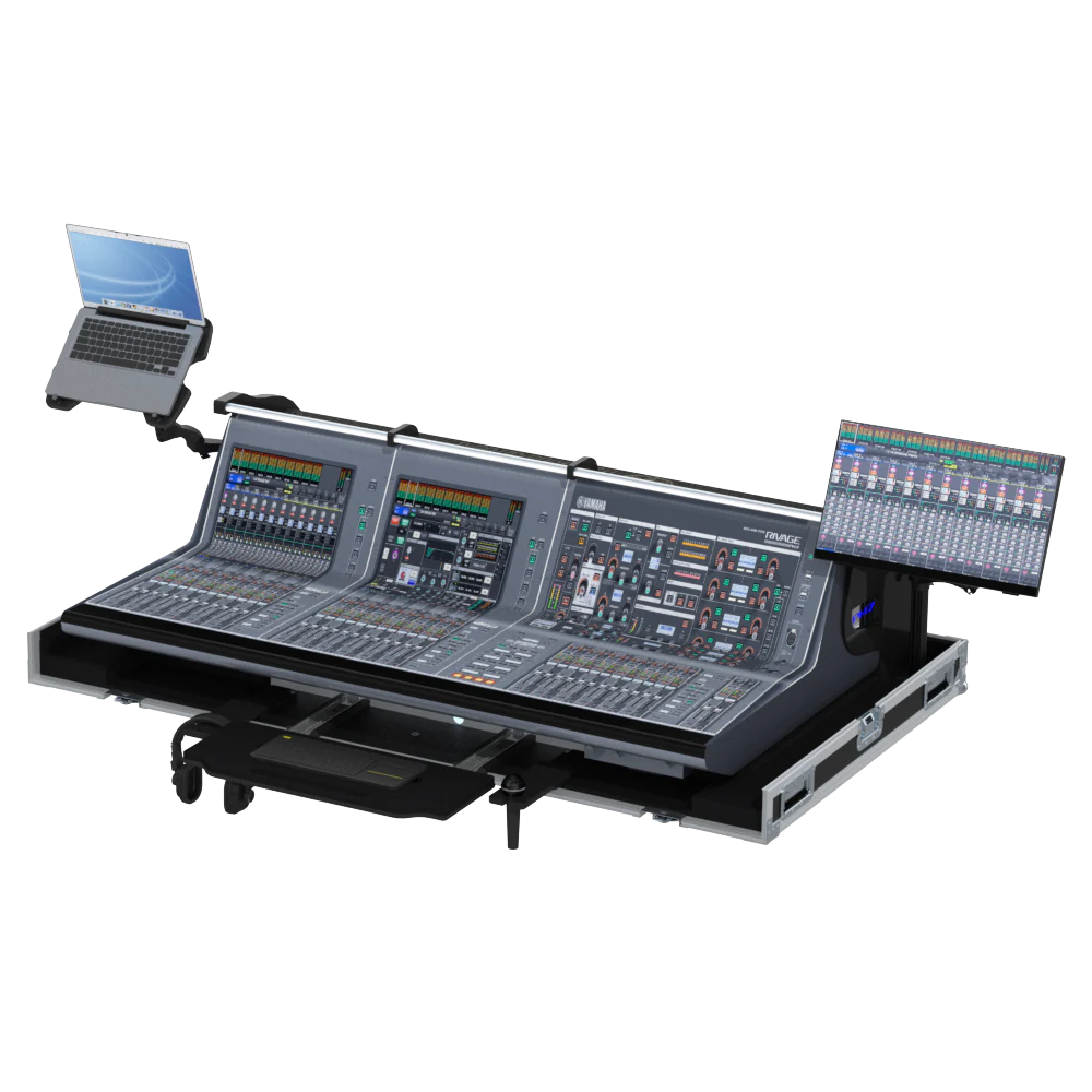 Flight case for Yamaha Rivage PM7 CSD-R7 PM10 CS-R10 Audio Console Mixer with Doghouse and Wheels by Santosom thumbnail 1