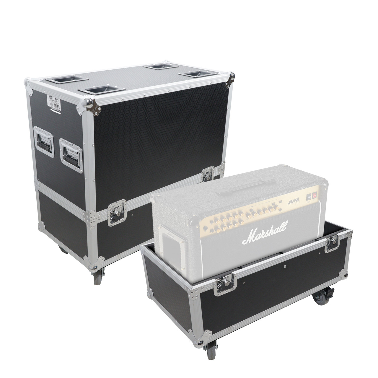 Flight Style Road Case for Marshall JVM 205C 212 Combo Guitar Amp Universal Speaker Cabinet thumbnail 1