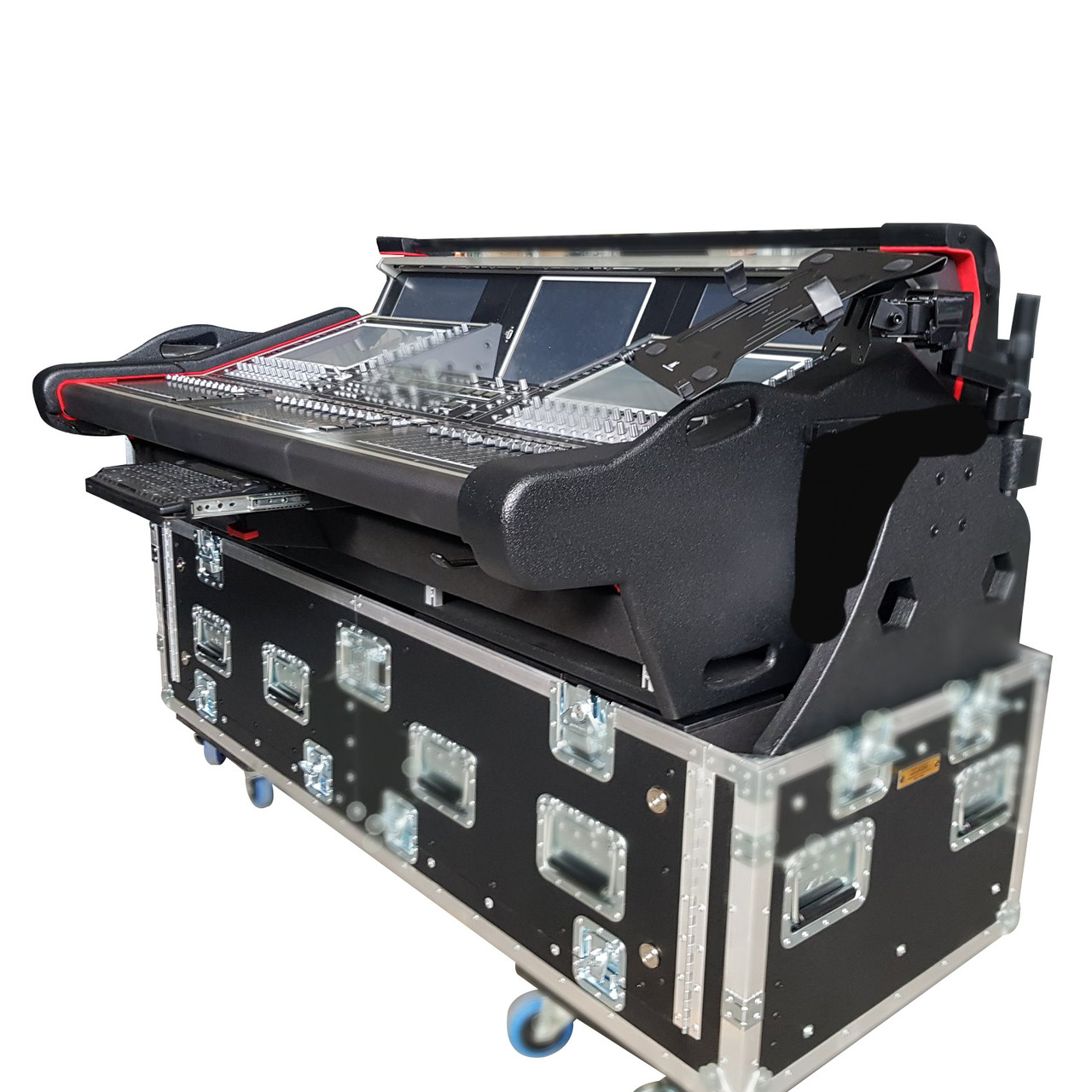 Flip-Ready Detachable Easy Retracting Hydraulic Lift Case With 2U for Digico SD5 Digital Mixing Console by ZCase® thumbnail 1
