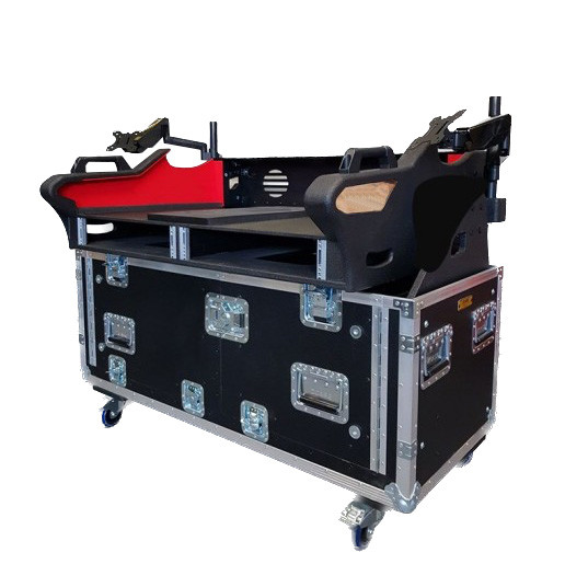 Flip-Ready Detachable Easy Retracting Hydraulic Lift Case With 2x2U for Digico SD12 Digital Mixing Console by ZCase® thumbnail 1