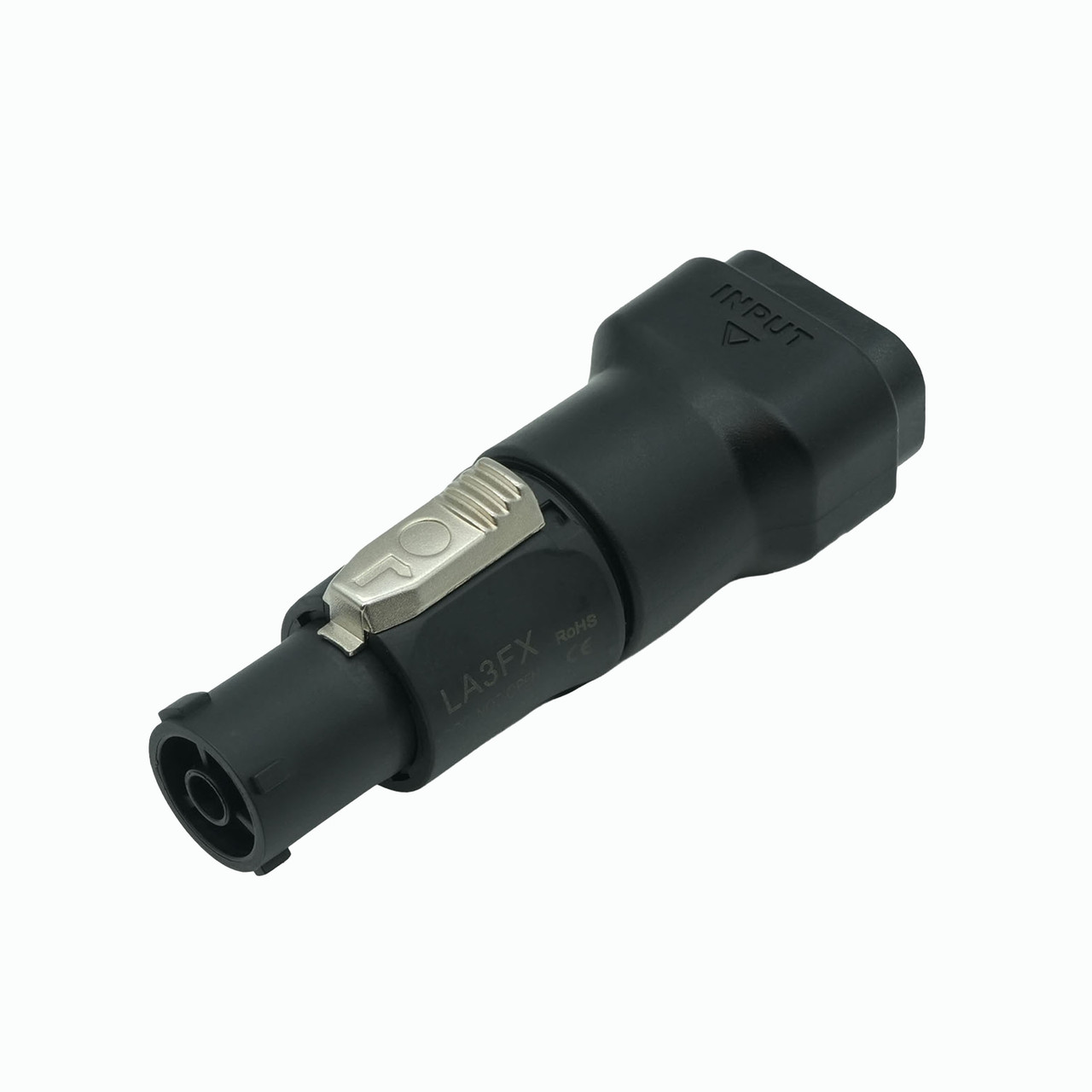 IEC C14 Female to True1 Female Black locking Connector Power Coupler Adapter thumbnail 1