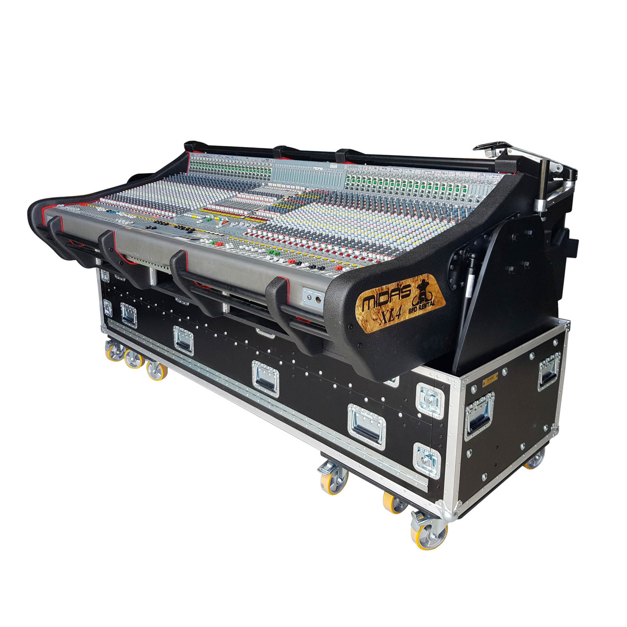 MIDAS XL4 Flip-Ready Hydraulic Console Easy Retracting Lifting 3X2U Rack Space Detachable Case by ZCASE Poland thumbnail 1