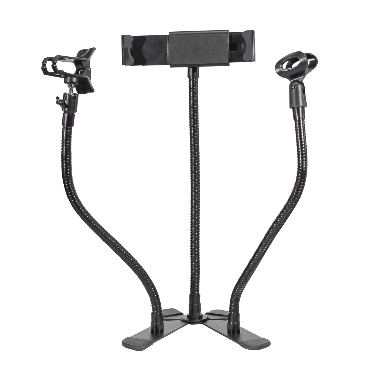 Mobi Buddy Hands Free Tablet Mobile Device Clip Kit DJ Cellphone holder Selfie Stick Table Stand Tripod Clamp and Case thumbnail 1