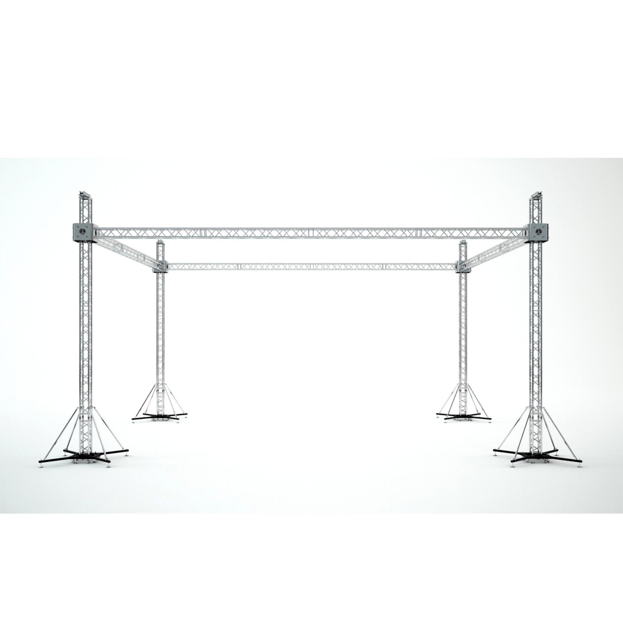 ProX XTP-GS404023SPW Stage Roofing System 40'W x 40'L x 23'H With Speaker Wings Includes 6 Chain Hoist thumbnail 1