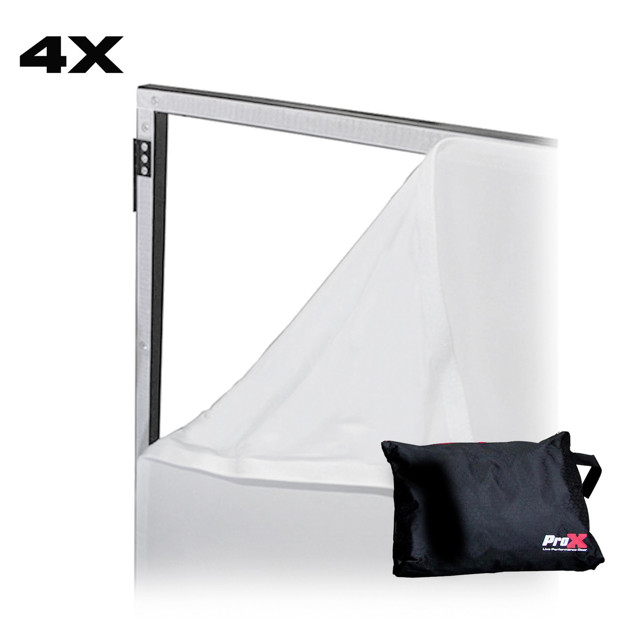 Replacement Four Panel x4 Scrim Kit for ProX Facades  White Fabric thumbnail 1