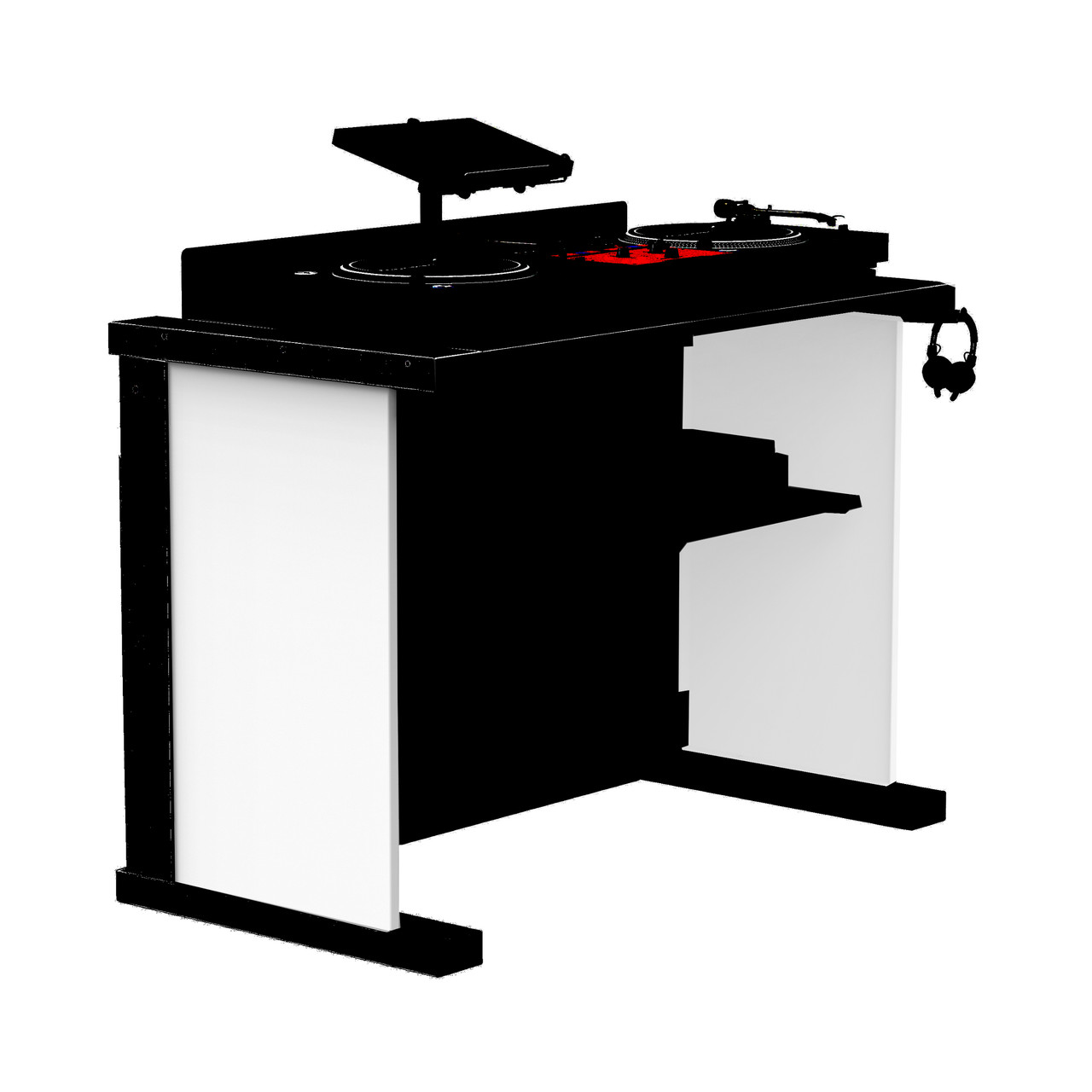 Replacement Left and Right Side Covers for Humpter B3 DJ Workstation in White thumbnail 1