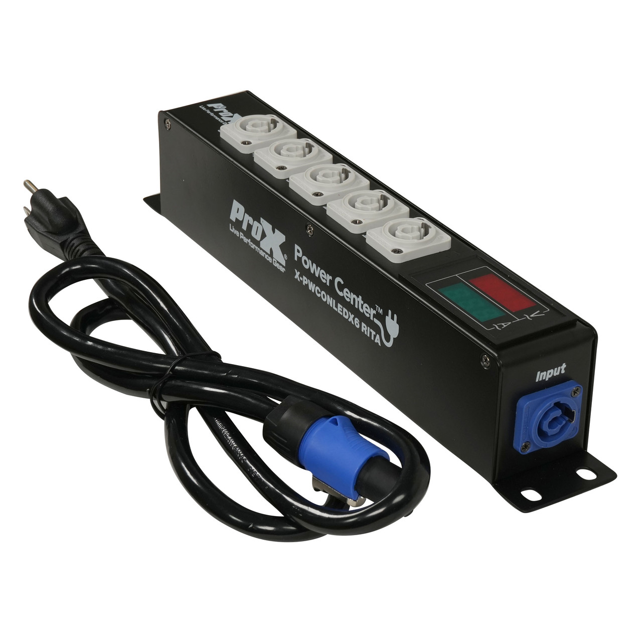 RITA PowerCenter Outlet Box powerCON Compatible Splitter 20A w/ V&A Meter thumbnail 1