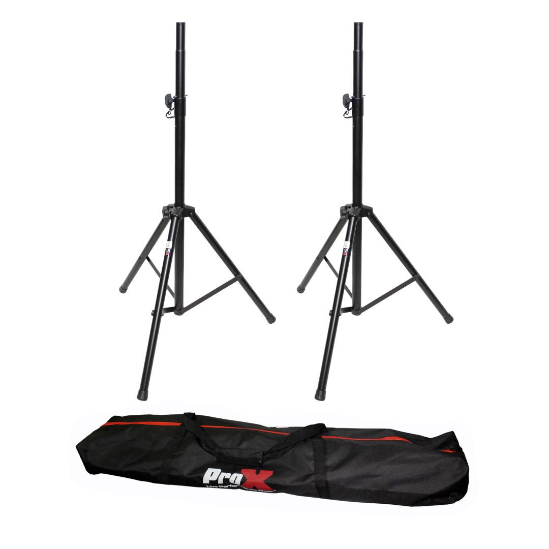Set of 2 Heavy Duty DJ PA Production PA 6FT 72" All Metal Speaker Tripod Stand W/Carrying bag